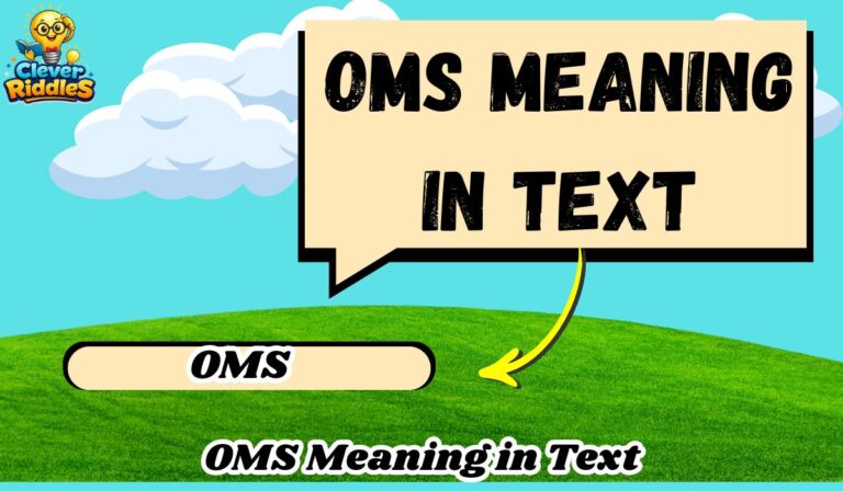OMS Meaning in Text