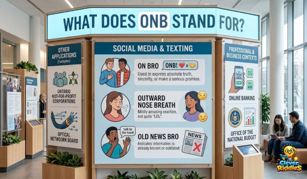 What Does ONB Stand For?
